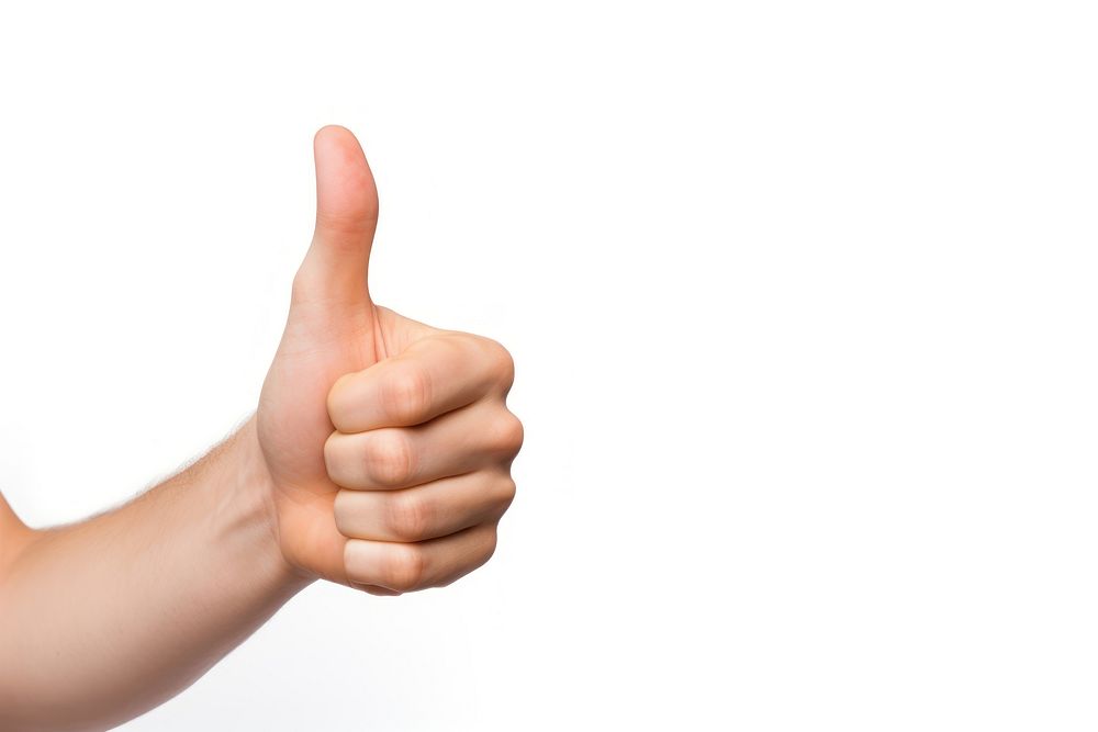 Happy man finger pointing hand. AI generated Image by rawpixel.