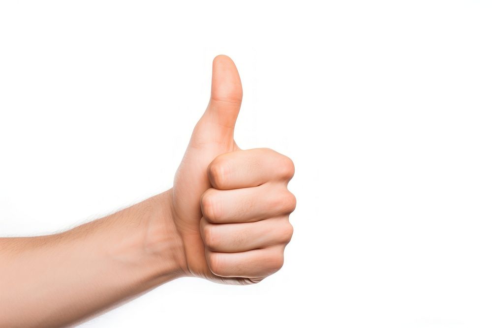 Happy man hand pointing finger. AI generated Image by rawpixel.