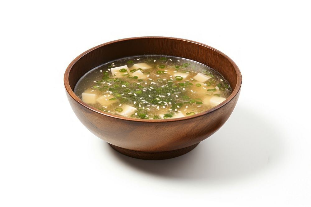 Photo of miso soup food bowl dish. AI generated Image by rawpixel.