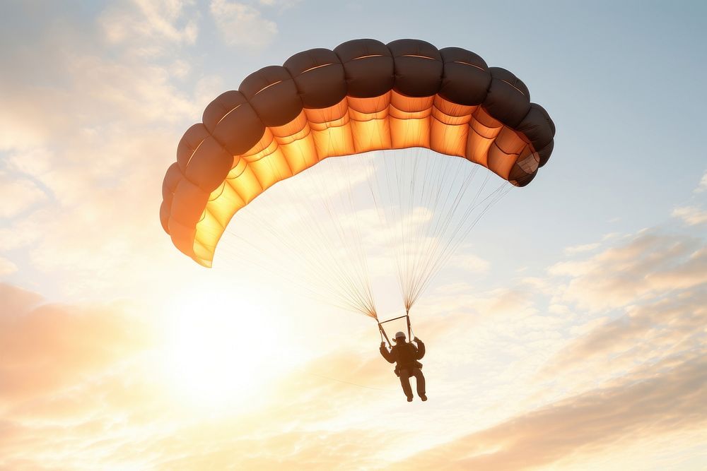 Parachuting paragliding recreation adventure. AI | Premium Photo - rawpixel