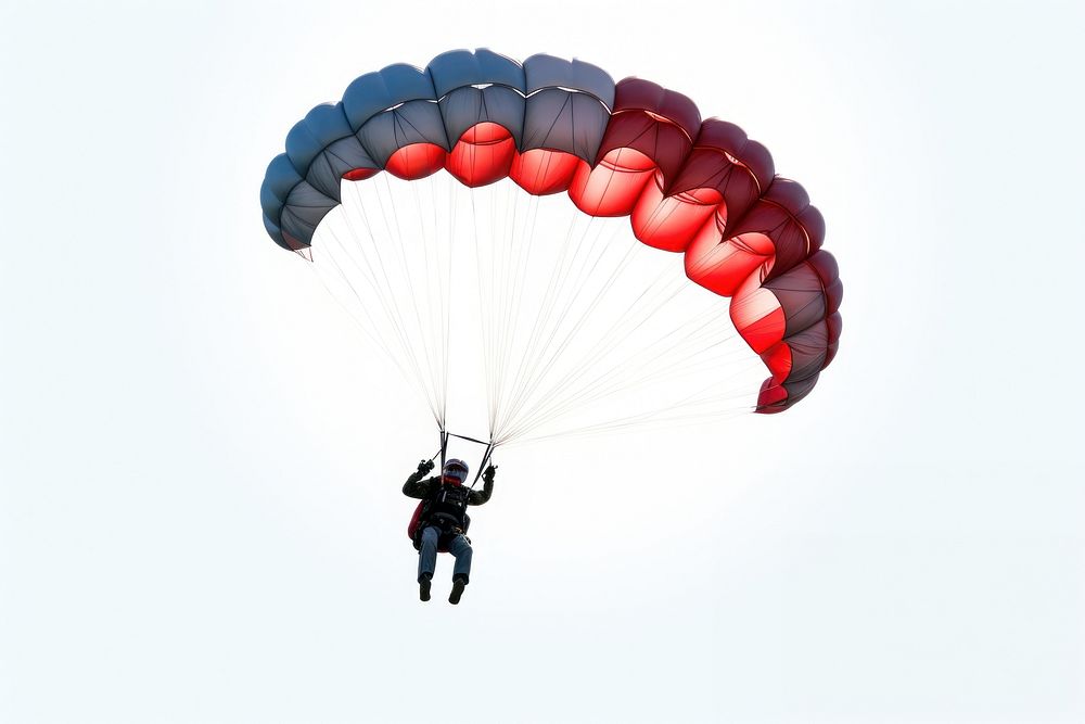 Parachuting paragliding recreation adventure. AI generated Image by rawpixel.