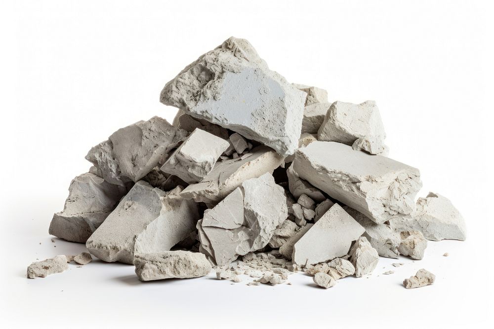 Pile of broken concrete mineral rubble rock. AI generated Image by rawpixel.