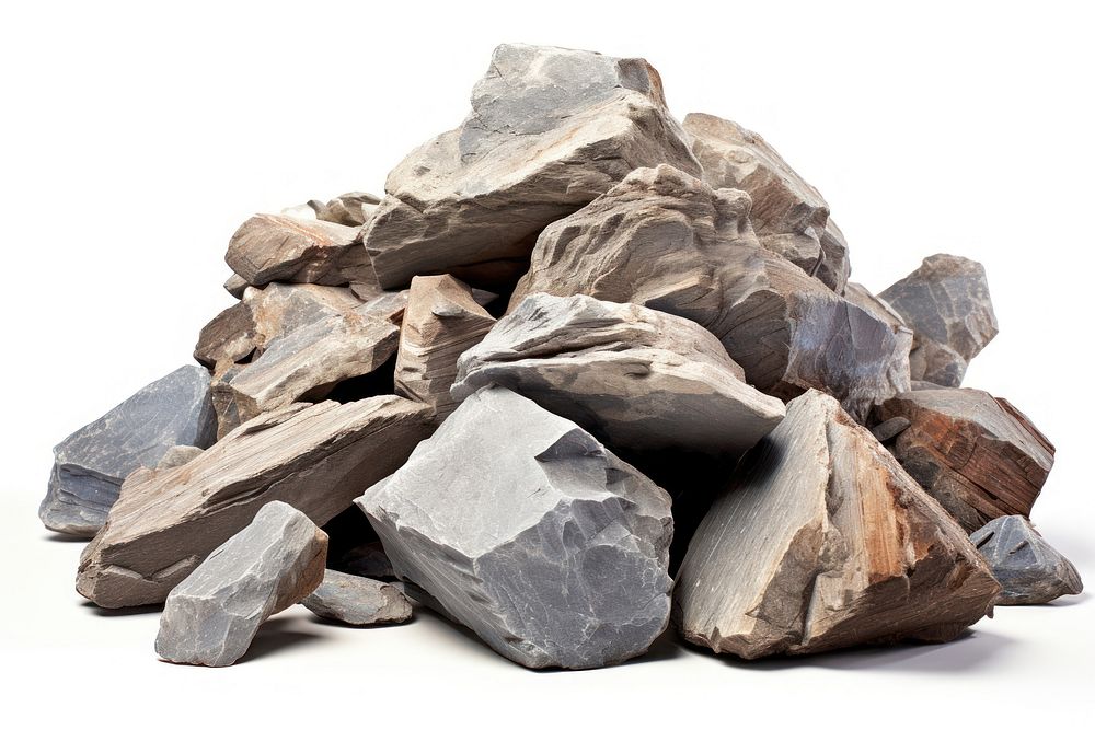 Pile of broken stone mineral rubble rock. AI generated Image by rawpixel.
