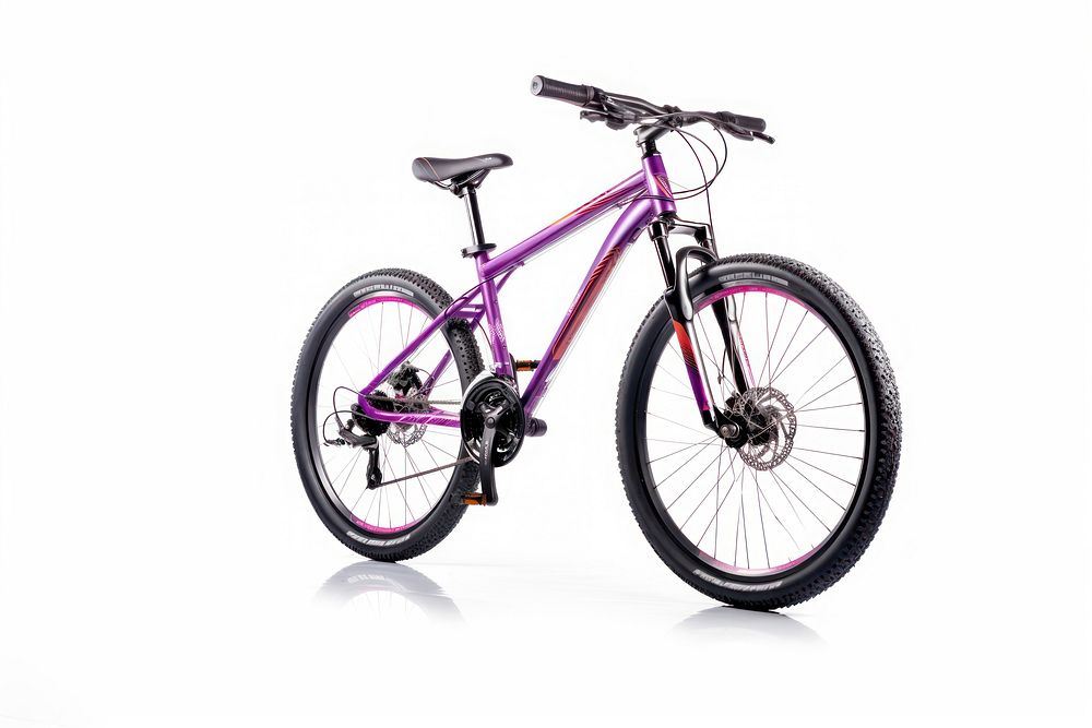 Mountain bike bicycle vehicle purple. AI generated Image by rawpixel.