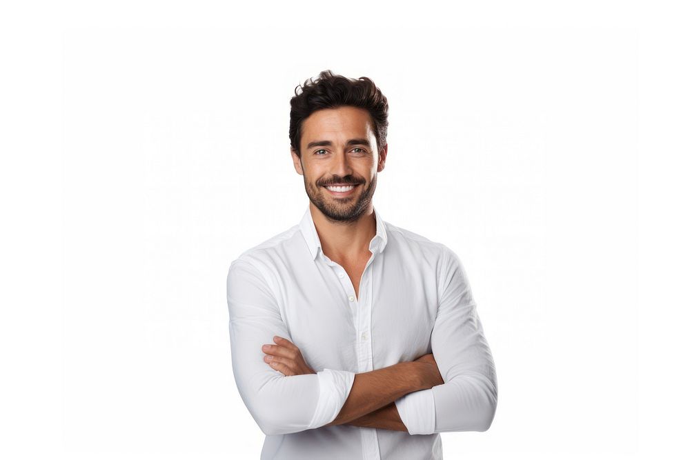 Smiling man portrait adult smile. AI generated Image by rawpixel.