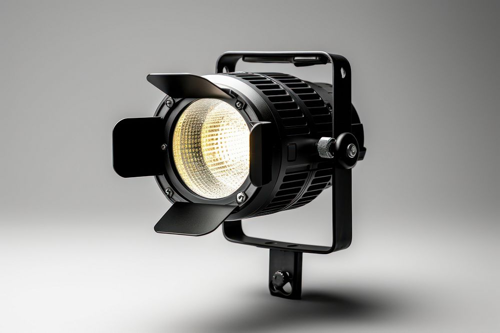 Studio led spot light spotlight lighting camera. AI generated Image by rawpixel.