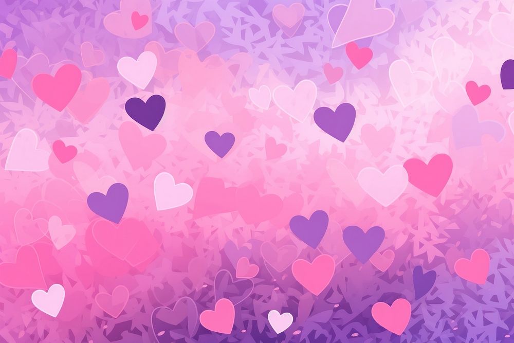 Abstract memphis heart illustration purple backgrounds petal. AI generated Image by rawpixel.