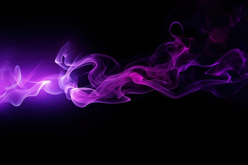 Purple smoke backgrounds black black background. AI generated Image by rawpixel.