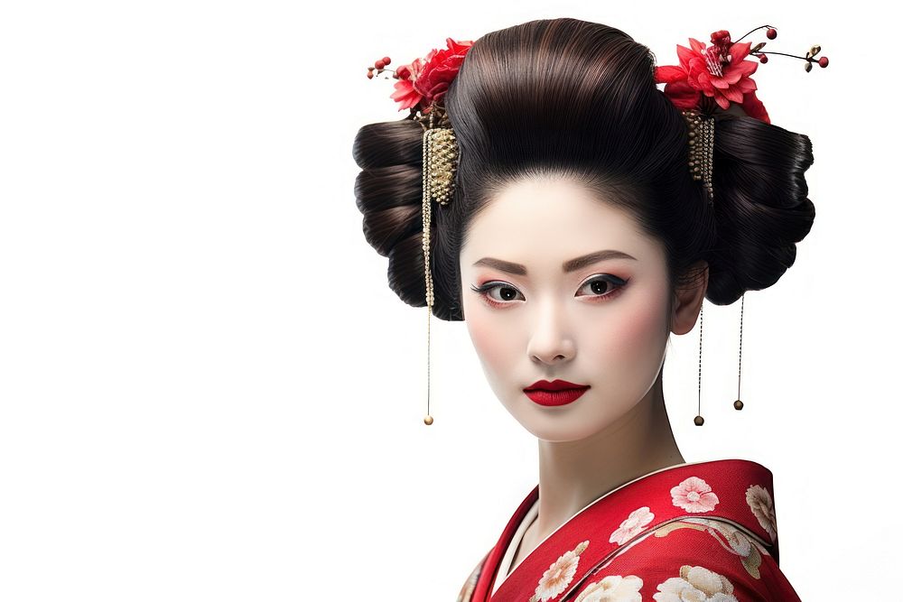 Real japanese geisha fashion adult bride. AI generated Image by rawpixel.