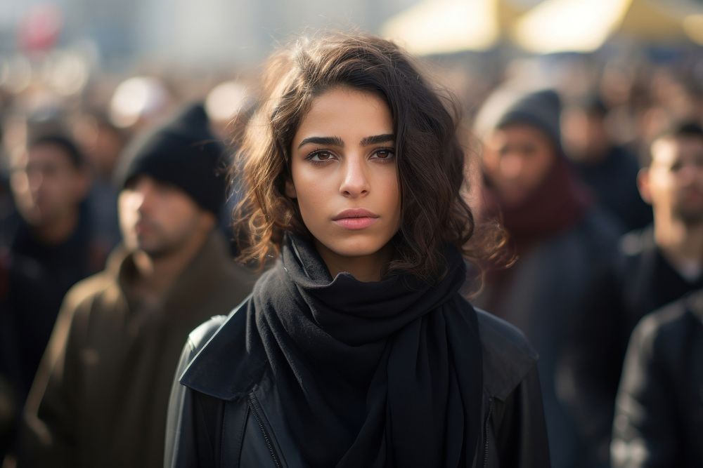 Middle eastern woman portrait person female. AI generated Image by rawpixel.