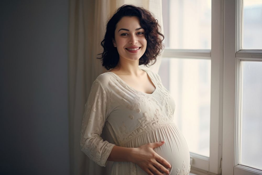 Iraq pregnant woman person female adult. AI generated Image by rawpixel.