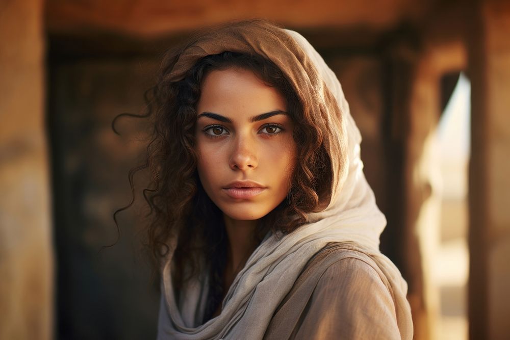 Palestine woman portrait fashion person. AI generated Image by rawpixel.