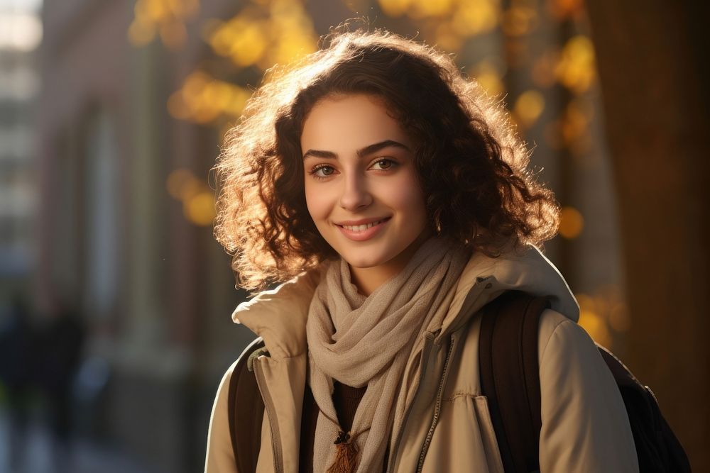 Egyptian female student person scarf adult. AI generated Image by rawpixel.
