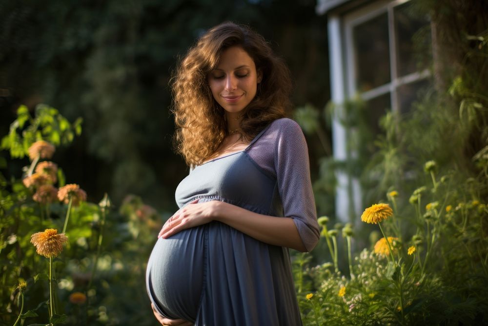 Israeli pregnant woman female person adult. AI generated Image by rawpixel.