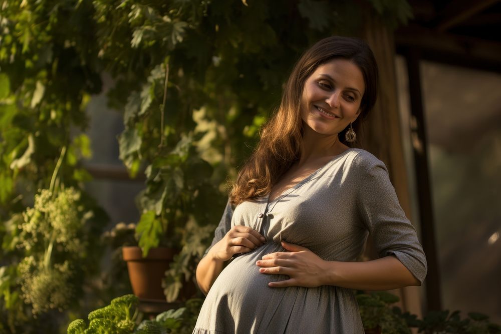 Israeli pregnant woman person female smile. AI generated Image by rawpixel.