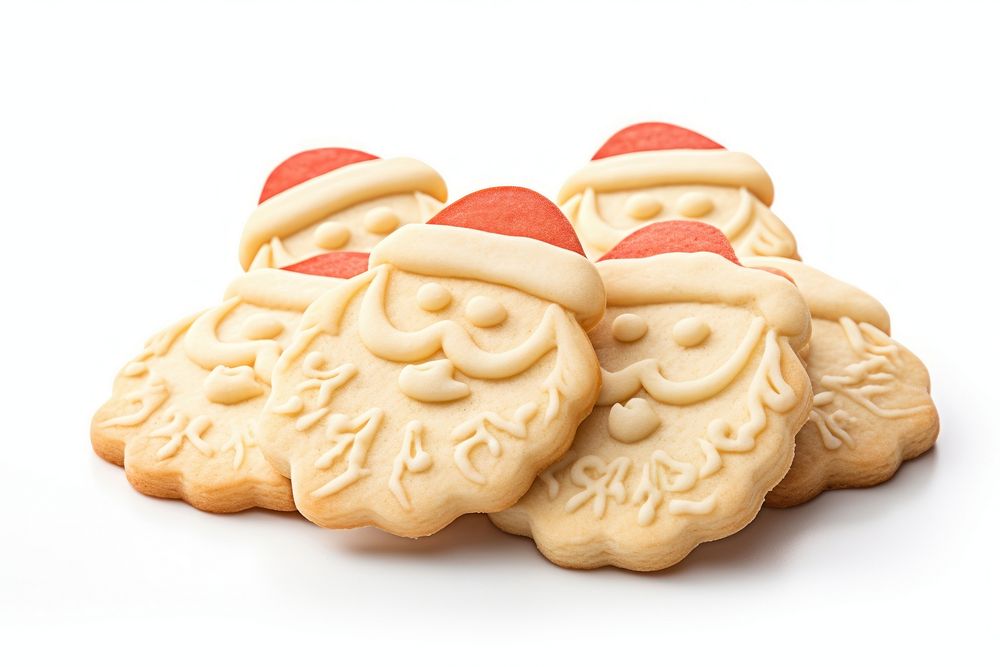 Santa claus cookie dessert biscuit. AI generated Image by rawpixel.