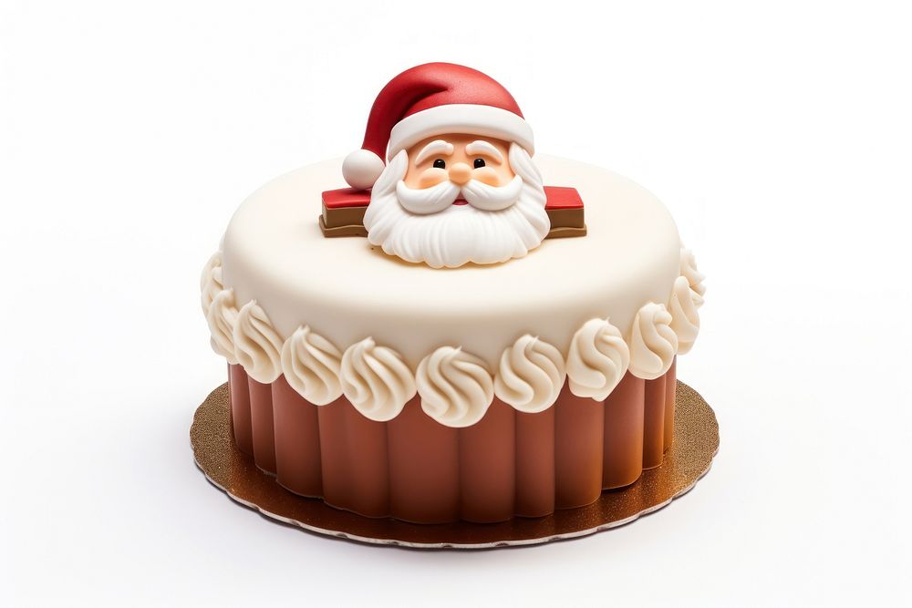 Santa claus cake christmas dessert. AI generated Image by rawpixel.