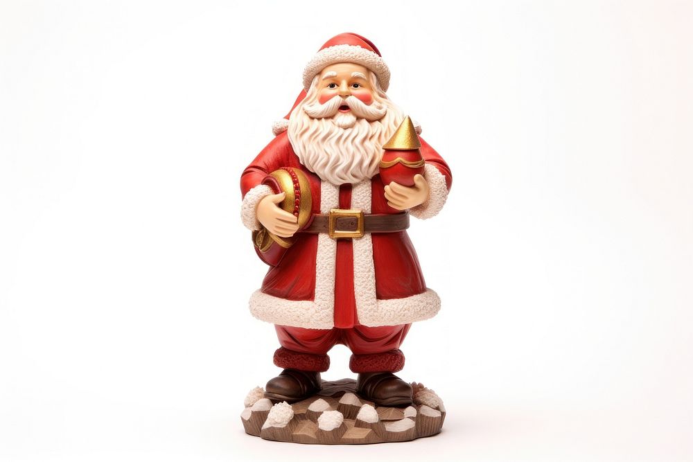 Santa claus decoration christmas figurine. AI generated Image by rawpixel.