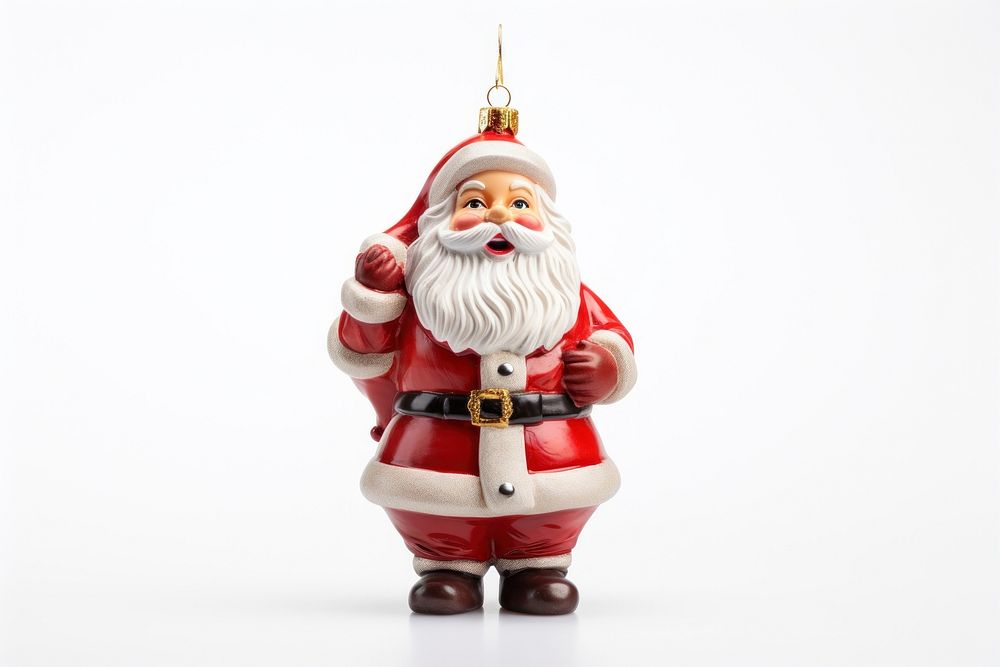 Santa claus christmas figurine christmas ornament. AI generated Image by rawpixel.