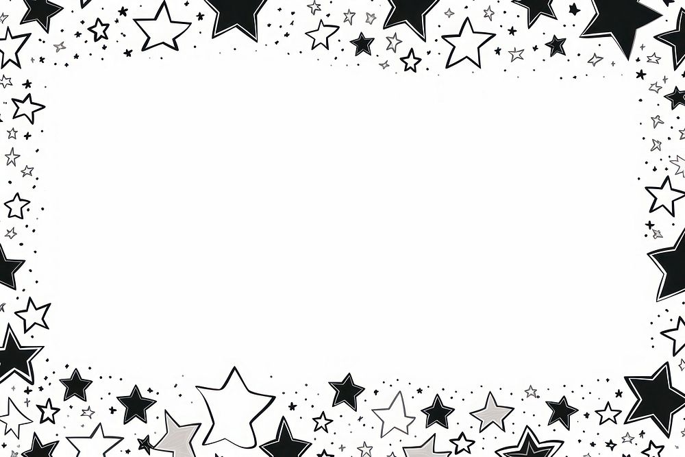 Star paper backgrounds black. AI generated Image by rawpixel.