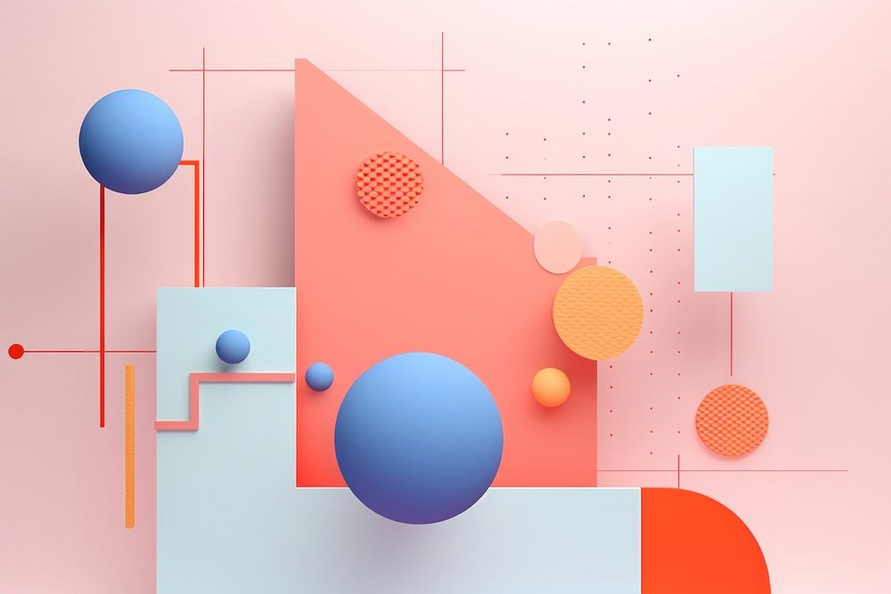 Pastel backgrounds diagram shape art. AI generated Image by rawpixel.