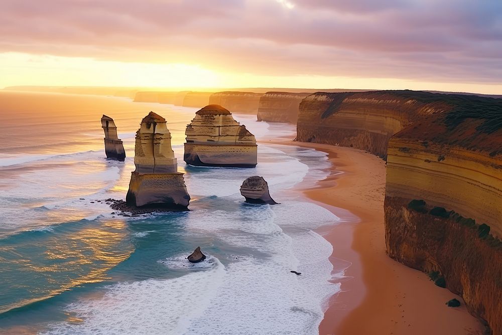 The Twelve Apostles outdoors landmark scenery. 