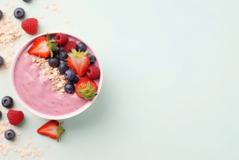 Acai bowl dessert food refreshment. AI generated Image by rawpixel.