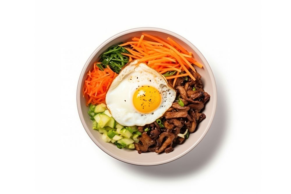 Korean bibimbab plate food bowl. 