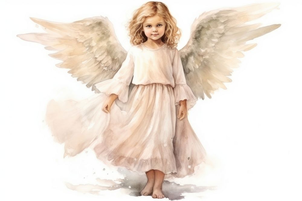 Fairy angel fashion dress. AI generated Image by rawpixel.