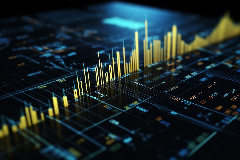 Simple trading chart technology diagram | Premium Photo - rawpixel