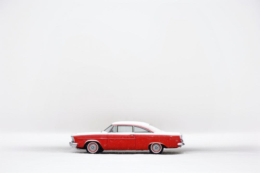 A red car with a Christmas tree vehicle wheel transportation. AI generated Image by rawpixel.