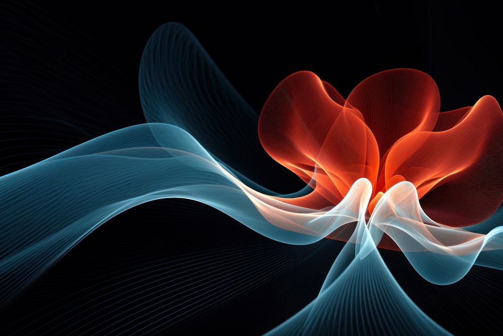 Flower abstract pattern light. AI generated Image by rawpixel.