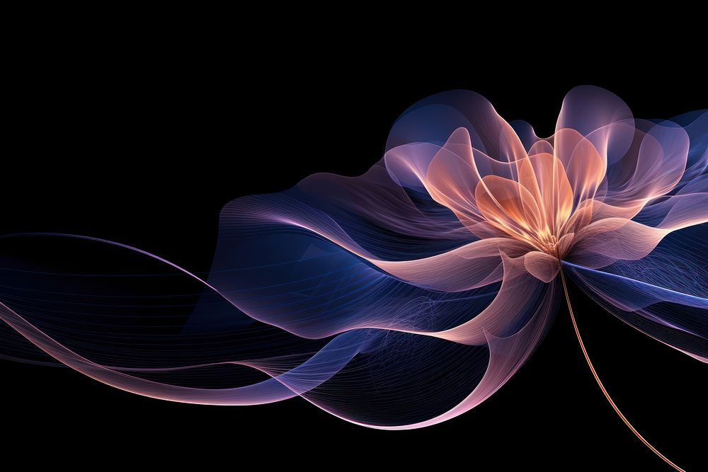 Flower abstract pattern art. AI generated Image by rawpixel.