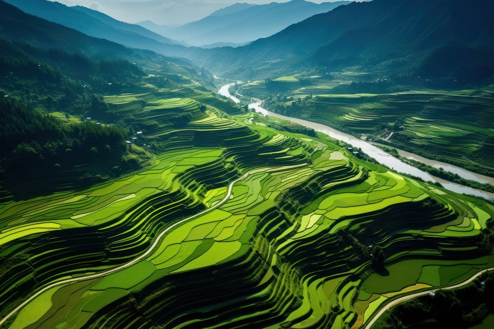 Travel in Asia landscape outdoors nature. AI generated Image by rawpixel.