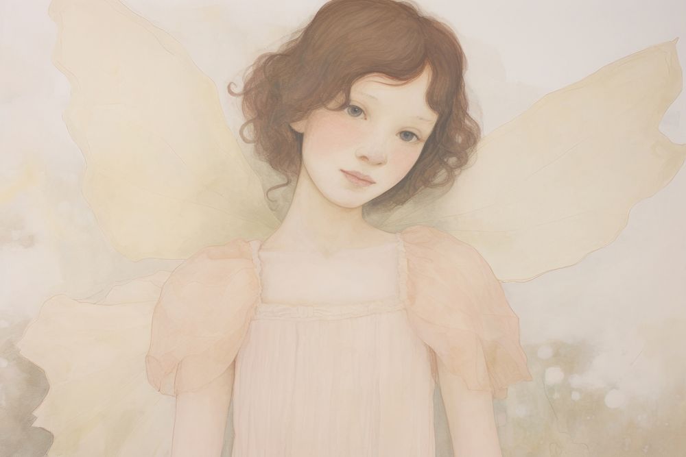 Little fairy painting art portrait