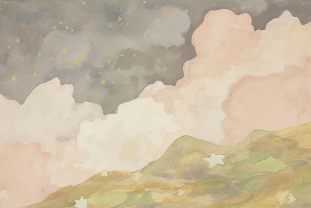 Stars in the sky painting art backgrounds