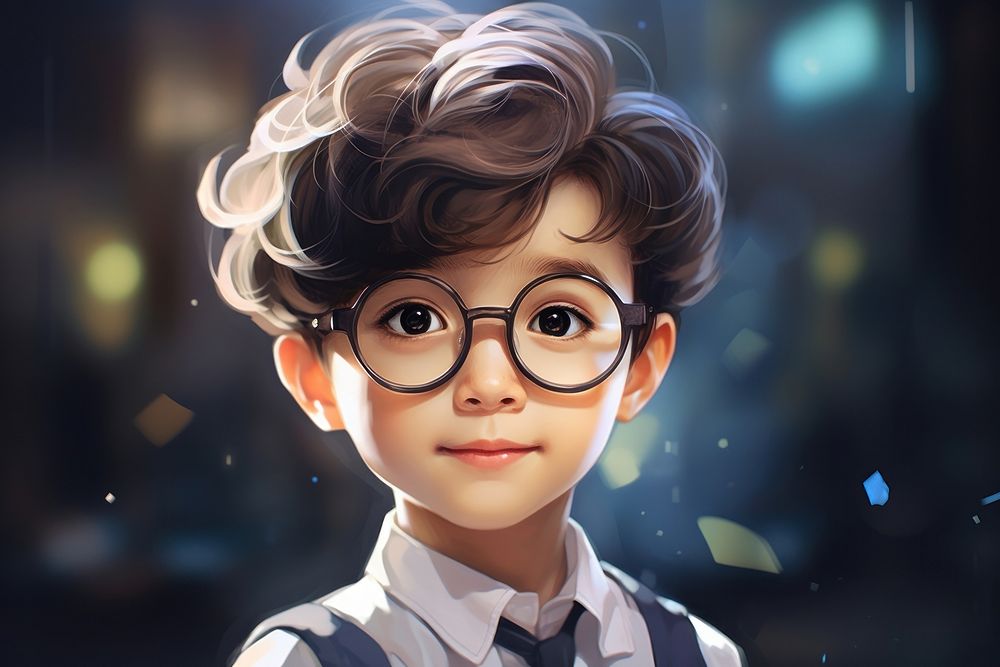 Korean boy accessories hairstyle happiness. AI generated Image by rawpixel.