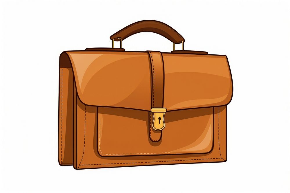 Office bag briefcase cartoon letterbox. AI generated Image by rawpixel.