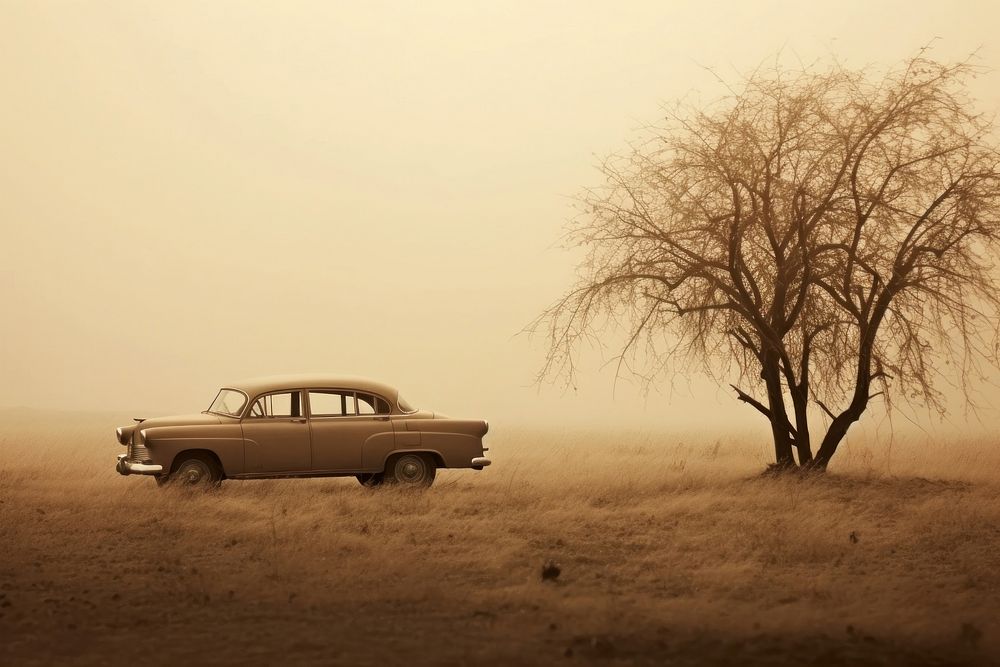Car outdoors vehicle nature. AI generated Image by rawpixel.