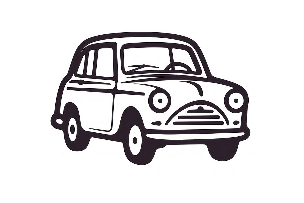 Car vehicle drawing stencil. AI generated Image by rawpixel.