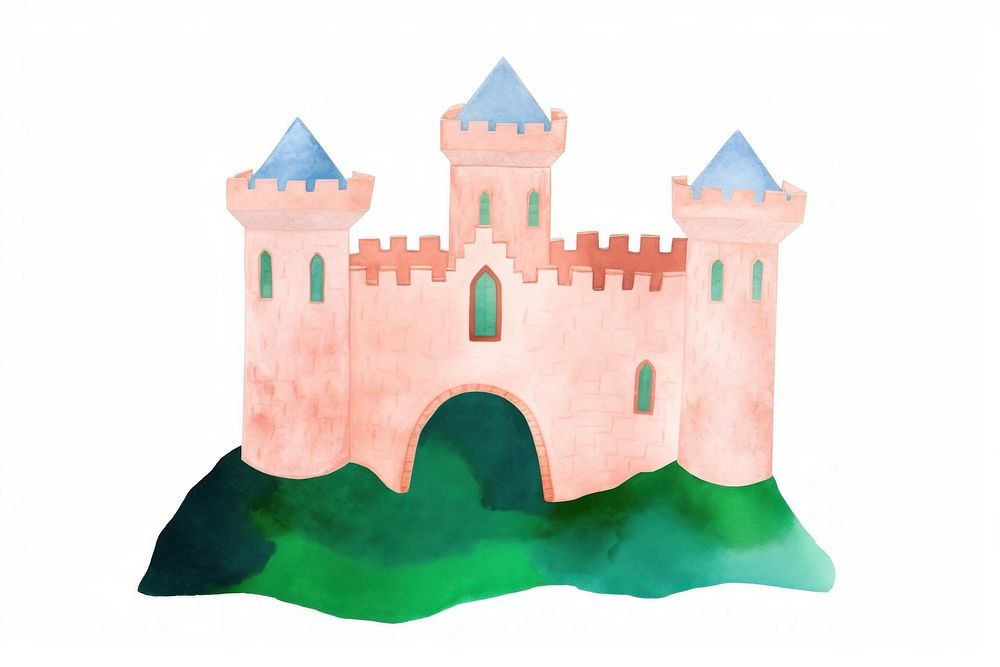 Castle architecture building creativity. AI generated Image by rawpixel.