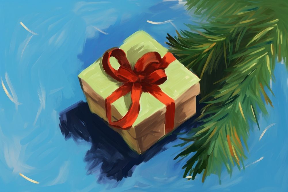 Christmas gift box celebration decoration. AI generated Image by rawpixel.
