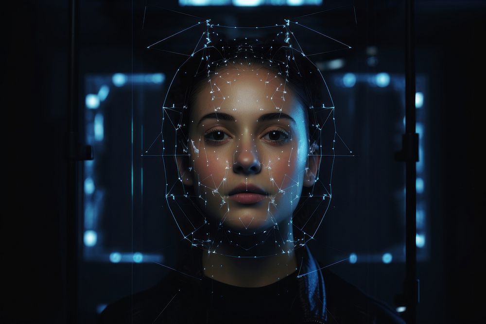 Face id scan portrait photography accessories. AI generated Image by rawpixel.