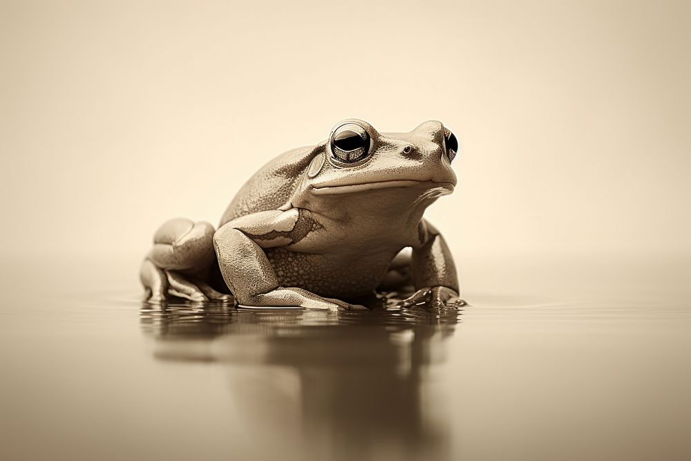 Frog amphibian wildlife reptile. AI generated Image by rawpixel.