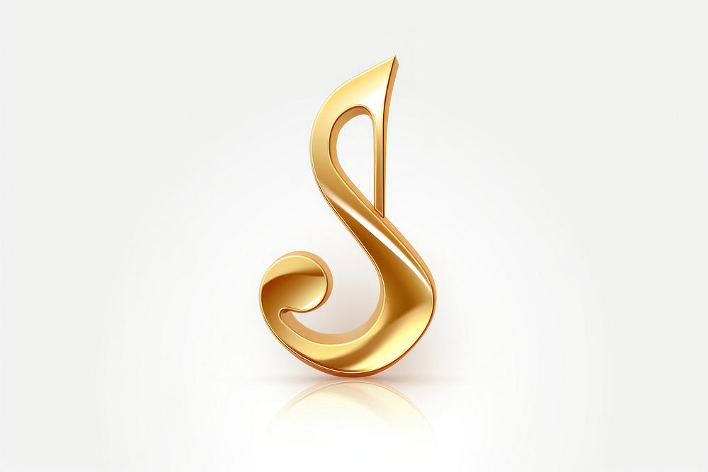 Gold music note jewelry gold accessories. AI generated Image by rawpixel.
