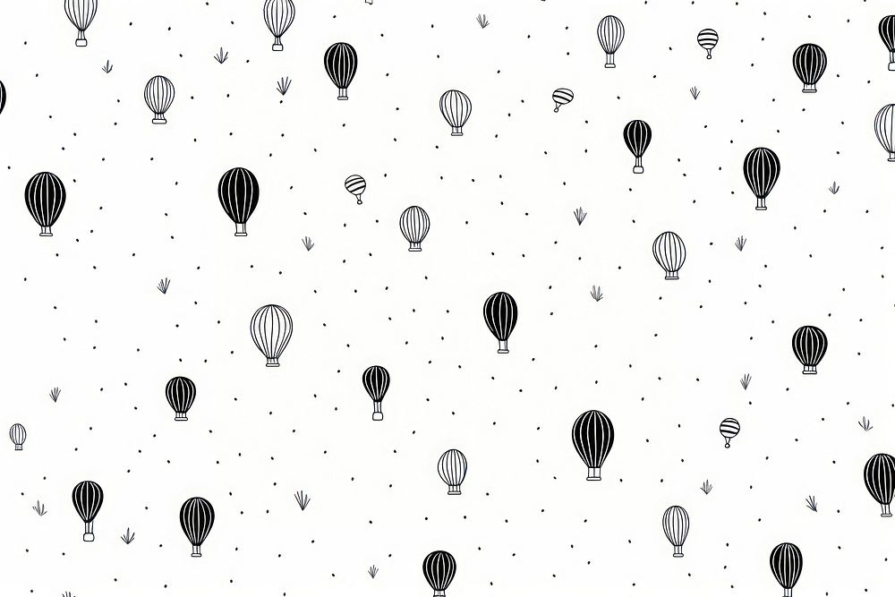 Balloon pattern backgrounds line. AI generated Image by rawpixel.