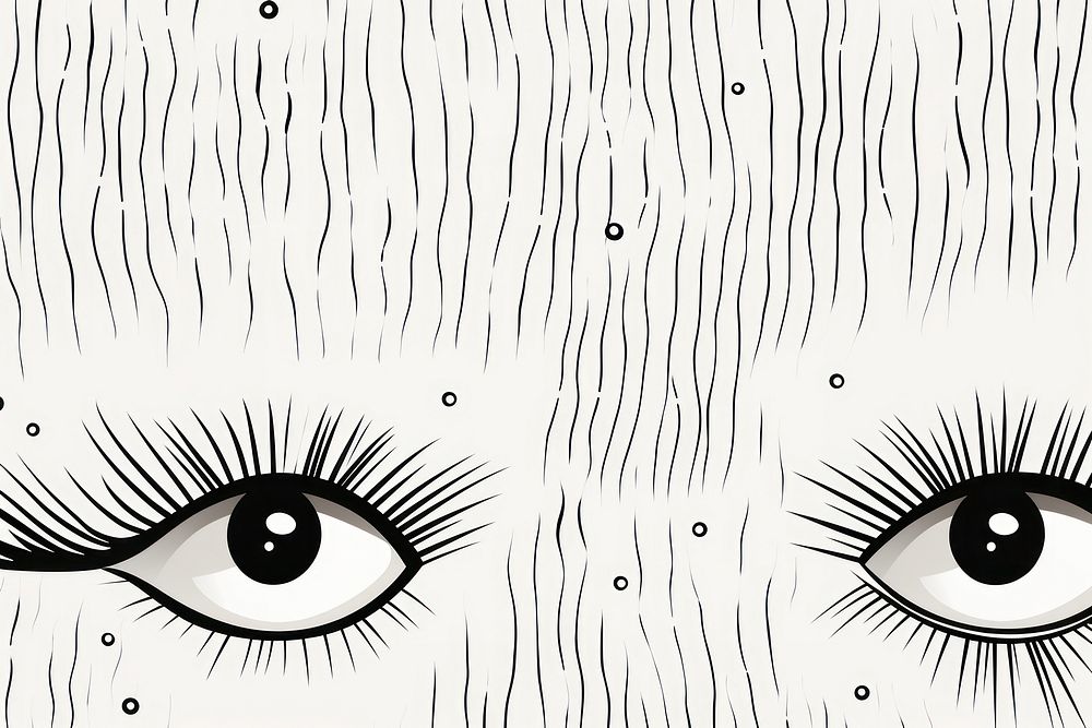 Eye backgrounds pattern drawing. AI generated Image by rawpixel.