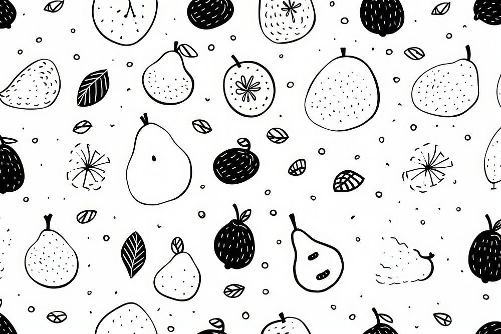 Fruit pattern backgrounds drawing. AI generated Image by rawpixel.