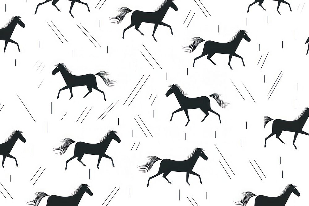 Horse backgrounds wallpaper pattern. AI generated Image by rawpixel.