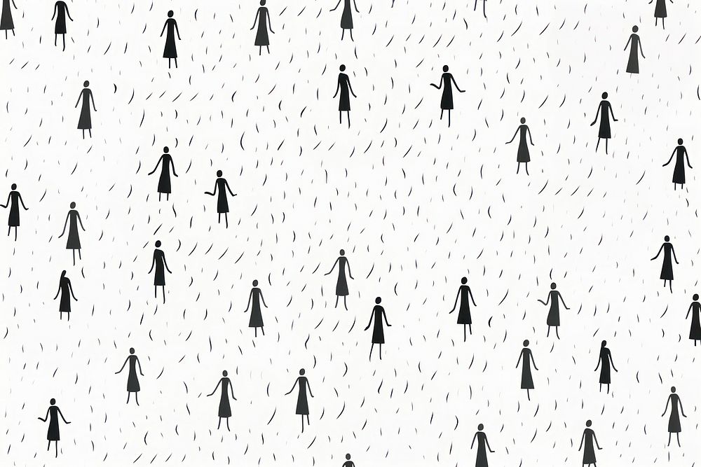 People backgrounds pattern white. AI generated Image by rawpixel.